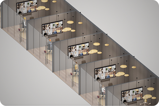 Connected workplace technology and data visualization